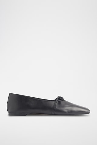 Ballerines en cuir - Noir