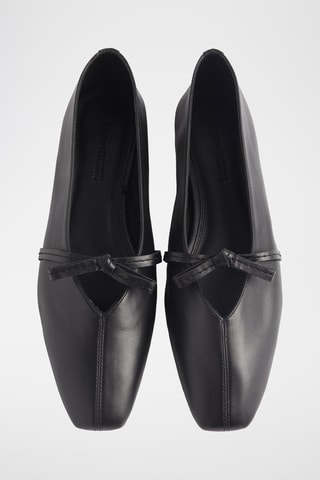 Ballerines en cuir - Noir