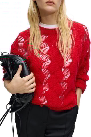 Pull en laine - Rouge