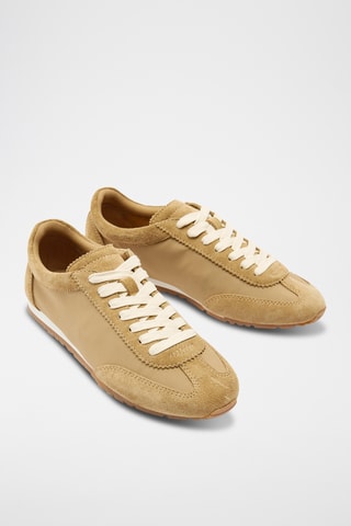Baskets en nubuck - Camel
