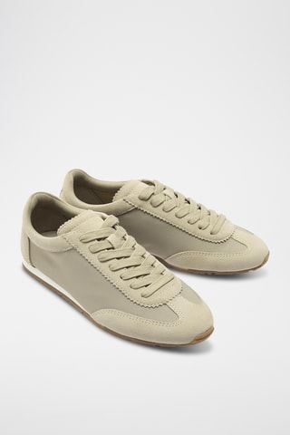 Baskets en nubuck - Taupe