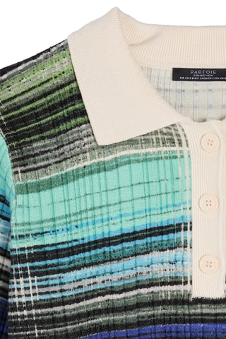 Pull - Blanc et turquoise