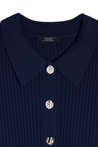 Vestido-camisola - Azul-marinho