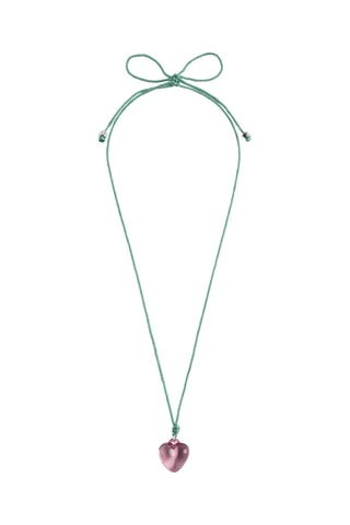 Collier - Vert d’eau et rose