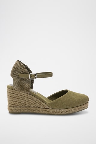 Espadrilles compensées - Kaki