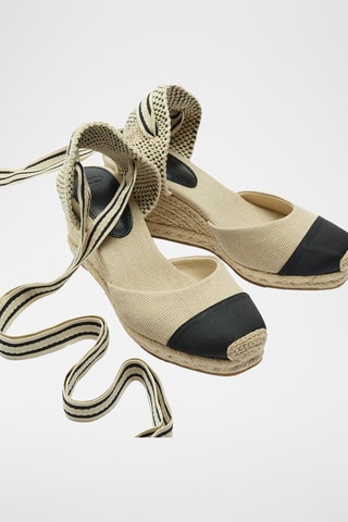 Espadrilles compensées - Beige clair