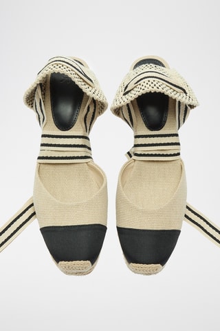 Espadrilles compensées - Beige clair