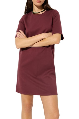 Vestido direito- Bordô