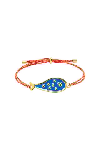 Bracelet - Doré et bleu