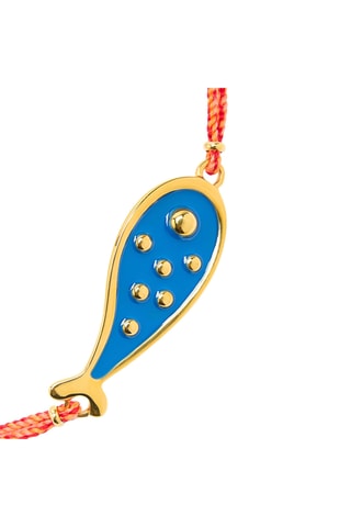 Bracelet - Doré et bleu