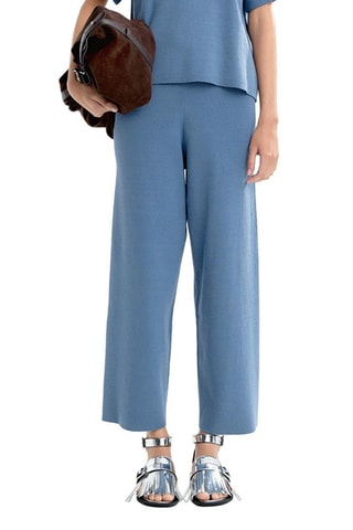 Calças 7/8 - Azul-cobalto