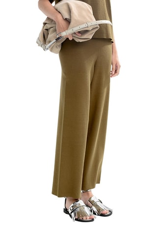 Calças 7/8 - Verde-azeitona