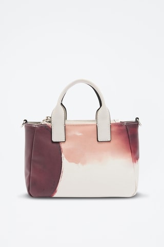 Sac à main dip and dye - Ecru et bordeaux