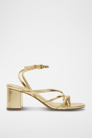 Sandales à talons - Doré