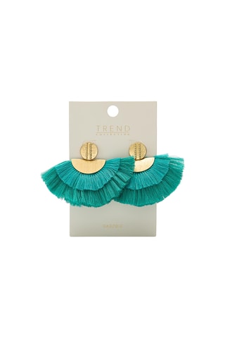 Boucles d’oreilles - Bleu et doré