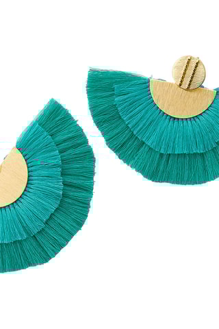 Boucles d’oreilles - Bleu et doré