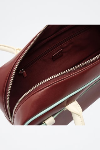Sac à main - Grenat et blanc