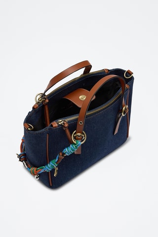 Sac à main en jean - Bleu marine
