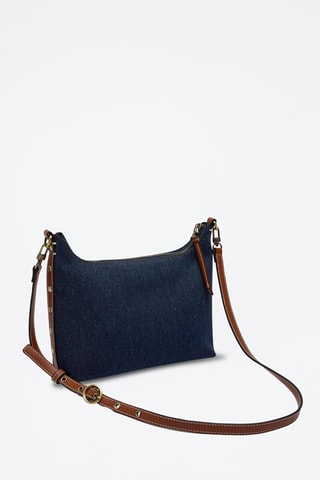 Sac porté épaule en jean - Bleu marine