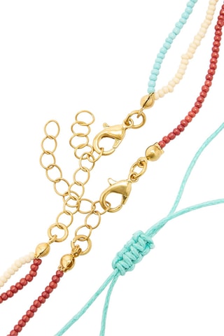 Collier - Bleu clair et marron