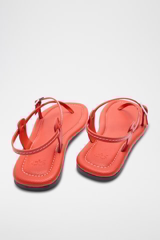 Sandales en cuir - Orange