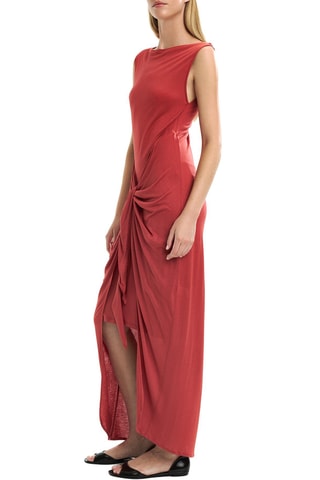 Vestido comprido - Vermelho tijolo