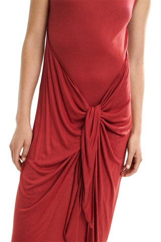 Vestido comprido - Vermelho tijolo