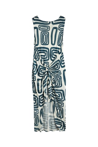 Vestido comprido - Azul-marinho