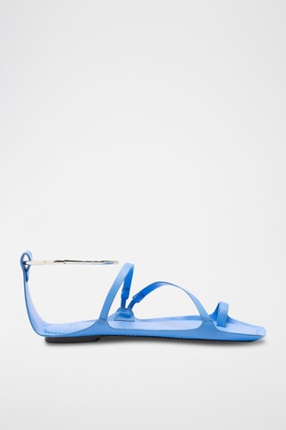 Sandales en cuir - Bleu clair