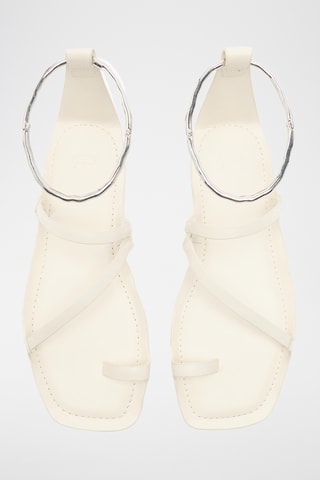 Sandales en cuir - Blanc