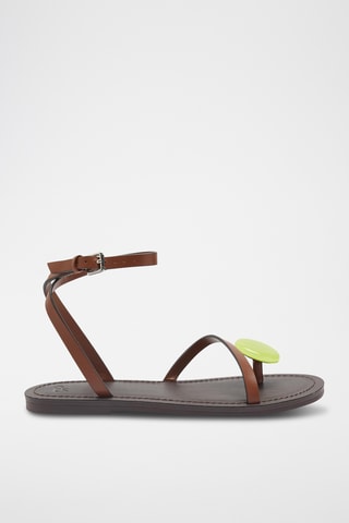 Sandales en cuir - Camel