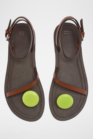 Sandales en cuir - Camel