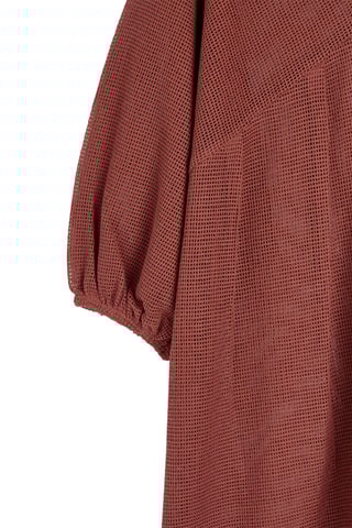 Vestido direito - Vermelho tijolo