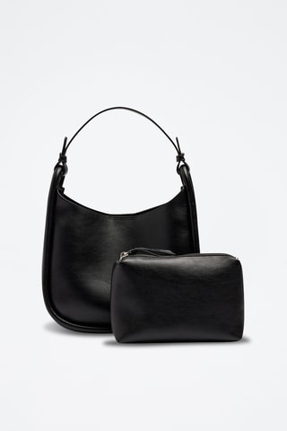 Sac porté épaule et pochette - Noir
