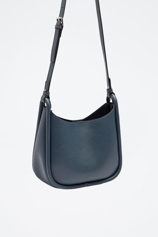 Sac porté épaule et pochette - Bleu-gris