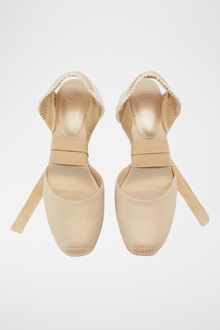 Sandales compensées - Doré