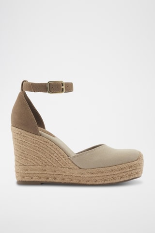 Sandales compensées - Beige