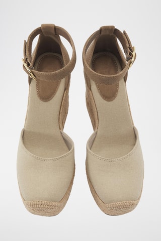 Sandales compensées - Beige