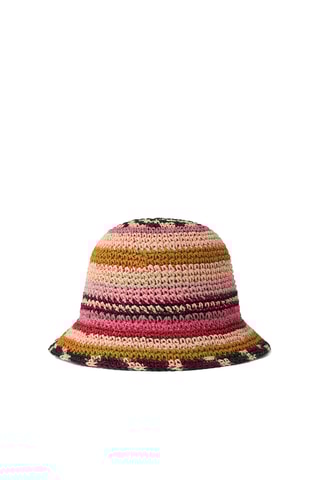 Chapeau de paille - Rose et orange