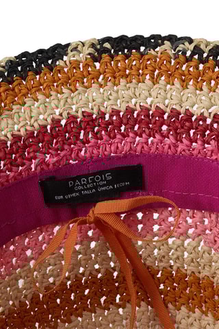 Chapeau de paille - Rose et orange