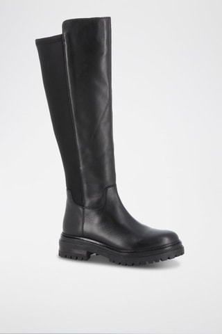 Botas em couro Lalie - Preto - Preto