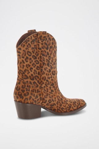 Bottines en nubuck Lotta - Marron et noir