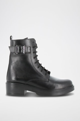 Botins em couro Eurielle - Preto - Preto