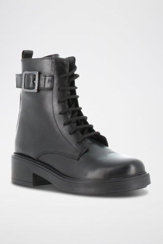 Botins em couro Eurielle - Preto - Preto