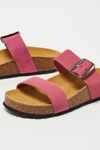 Mules en cuir Patsy - Rose