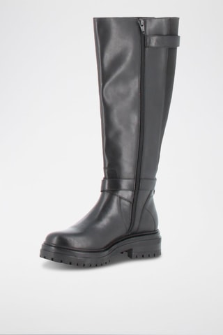 Botas em couro Herena - Preto - Preto