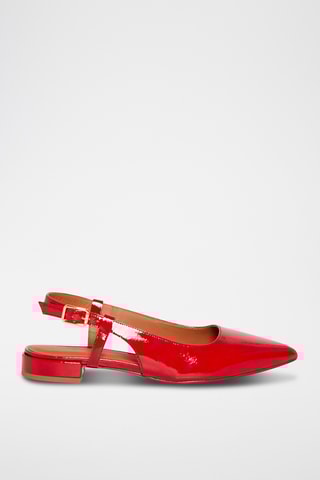 Ballerines en cuir verni Thalassa - Rouge