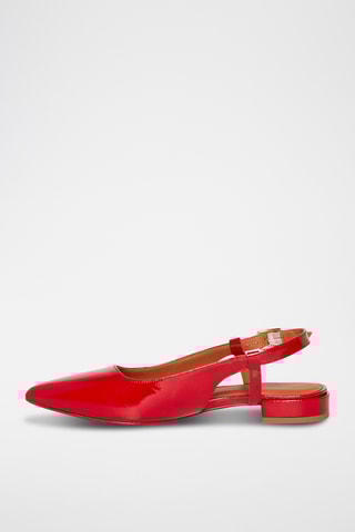 Ballerines en cuir verni Thalassa - Rouge