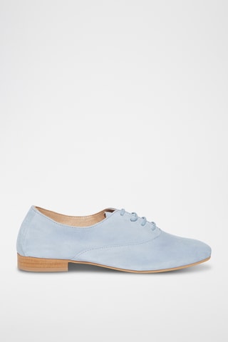 Derbys en croûte de cuir nubuck Azul - Bleu