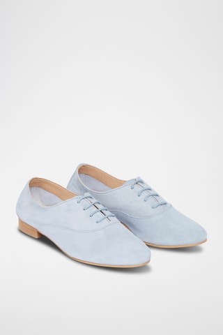 Derbys en croûte de cuir nubuck Azul - Bleu
